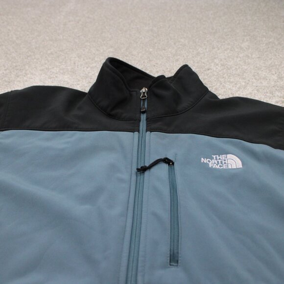 The North Face Jacket Mens Large Blue/Black Apex Bionic 3 Soft Shell Coat - Picture 4 of 14